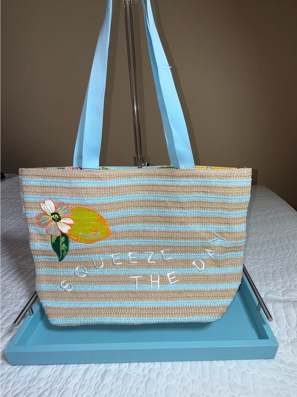 Vera Bradley “Squeeze the Day” Woven Beach Tote
